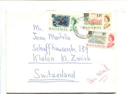 BAHAMAS - Affranchissement Sur Lettre Pour La Suisse - - 1963-1973 Autonomía Interna