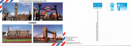 UK, GB, Great Britain, London, Aerogramme - Postwaardestukken