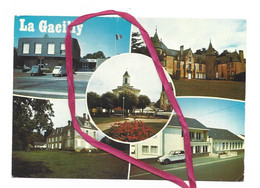 CPM - LA GACILLY (83) Multivues : L'hôtel De Ville, Le Château De Tregaret; Le Centre, L'église, Château Ville Orion - La Gacilly