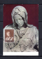 ✅ 1964 " LA PIETA " Sur Carte Maximum Du VATICAN. N° YT 404. Parfait état. CM - Maximumkarten (MC)