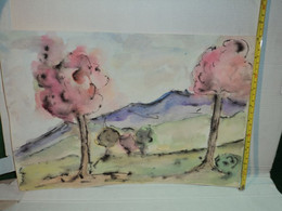 Dipinto Acquerello Del 1968 (2) - Aquarelles