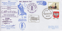 Lettre De La 20° Expédition Antarctique Polonaise Obl Warszawa Le 23/12/1995 Sur N° 3222, 3333 + M/s Jastarnia Bor - Cartas & Documentos