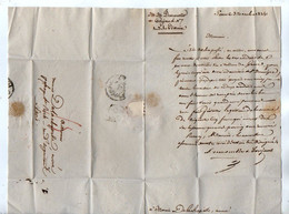 TB 3347 - 1834 - LAC - Lettre De Mrs DUMOUSTIER Et POUJAUD à PARIS Pour Mr DELACHAPELLE Avoué à PARIS - 1801-1848: Précurseurs XIX