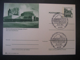 Deutschland 1966- Ganzsache Bildpostkarte Provinzialhauptstadt Münster Mit Stempel Mönchengladbach 1 - Cartes Postales Illustrées - Oblitérées