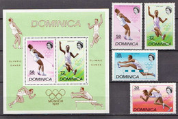Dominica MNH Set And SS - Estate 1972: Monaco