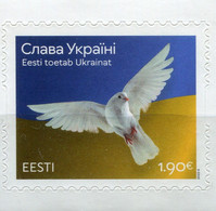 ESTONIA, 2022, MNH, GLORY TO UKRAINE, BIRDS,  1v - Altri
