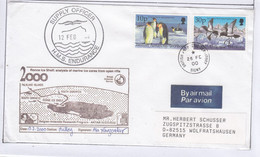 British Antarctic Territory (BAT) 2000 Ship Visit HMS Endurance Supply Officer  Belgia Ant.  Ca Signy 26 FE 00 (TAB210B) - Covers & Documents