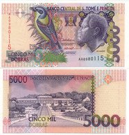 Saint Thomas And Prince 5000 Dobra 1996 P-65 UNC - São Tomé U. Príncipe