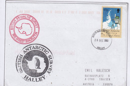 British Antarctic Territory (BAT) 2003 Cover Ship Visit RRS Shackleton Ca Halley 28 DEC 2003  (TAB215) - Covers & Documents