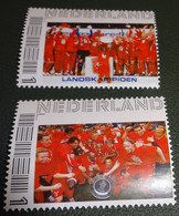 Nederland - NVPH - Persoonlijk Postfris - Voetbal - FC Twente - Landskampioen - 2 Stuks - Timbres Personnalisés