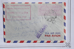 AU1 FRANCE  BELLE LETTRE 1957 PARIS DJAKARTA BALI 1ERE LIAISON AERIENNE  +  A VOIR + +AFFRANC. PLAISANT - 1927-1959 Covers & Documents