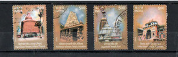 India -  2003 -  Temple Architecture, - Set Of 4 - Used. ( Condition As Per Scan ) - Used Stamps