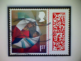 Great Britain, Scott #4178, Used(o), 2021, Cubist Christmas: Mary And Child, 1st-Matrix - Unclassified