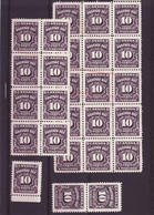 6842) Canada Postage Due Collection May Have Perforation Folds & Separation On Blocks - Port Dû (Taxe)