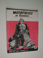 Motocycles Et Scooters,1953,le BIMA Peugeot,bel Encart Publicitaire Automobile Mochet Décapotable - Moto