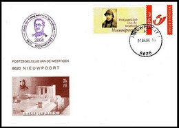 FDC - DUOSTAMP° / MYSTAMP - Club Philatélique Du / Postzegelclub Van De - Westhoek - Albert I - Nieuwpoort - Brieven En Documenten