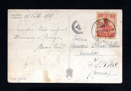 S195-FIUME-OLD POSTCARD FIUME To ISSIME (italy) 1928.Cartolina Postale ITALY.Tarjeta Postal.CARTE POSTALE.Postkarte. - Andere & Zonder Classificatie