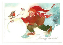 Elf Brownie Bird Snowball Lutin Oiseau Zwerg Vogel Illustrator Minna Immonen - Unused - Other