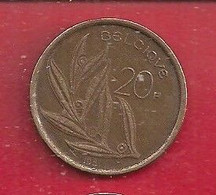 BELGIQUE - 20 FRANCS - BAUDOIN I - 1981 - 20 Francs