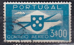 1937-41-Y&T. 4 CORREO AEREO. SERIE BÁSICA. 3 ESCUDOS AZUL CLARO- USADO - Gebraucht