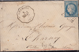 Frankreich Klassik-Alter Brief -Ceres 1871-3 - 1870 Assedio Di Parigi