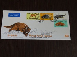 Hong Kong 1982 Fauna FDC VF - FDC