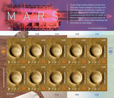 UN 2022 United Nations Planet Mars , Solar System, Rover, Satellite NASA Space, Sheet MNH (**) - Neufs