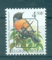 Belgique 1990 - Y & T  N. 499 Préoblitéré - Oiseaux (Michel N. 2449 Z V) - Typo Precancels 1986-96 (Birds)