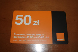 Logo Orange, Poland - 50zl - Perfect - Expiry Date 14.12.2023 - Poland