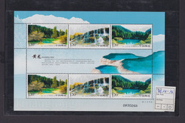 Asien Asia China Volksrepublik Kleinbogen 4074-4076 Landschaft Huaglong Little - Unused Stamps