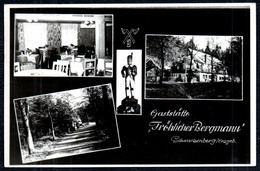 F7129 - Schwarzenberg - Gaststätte Fröhlicher Bergmann - Verlag Grunewald Handabzug - Schwarzenberg (Erzgeb.)