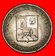 * GREAT BRITAIN: VENEZUELA ★ 25 CENTIMOS 1965 MINT LUSTRE! BOLIVAR  (1783-1830) LOW START ★ NO RESERVE! - Venezuela