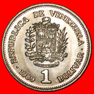 * GERMANY: VENEZUELA ★ 1 BOLIVAR 1989 UNC MINT LUSTRE! BOLIVAR (1783-1830) LOW START ★ NO RESERVE! - Venezuela