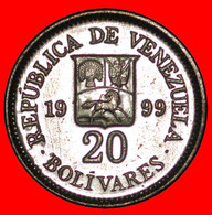 * TO BE PUBLISHED: VENEZUELA ★ 20 BOLIVARES 1999 MINT LUSTRE! BOLIVAR (1783-1830) LOW START ★ NO RESERVE! - Venezuela