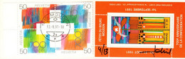 ZPH1-02 Fêtes Du Bourg à Moudon Pour Le 700ème Anniversaire De La Confédération 1291-1991+ Timbre E Pont D'ART Syens - Used Stamps