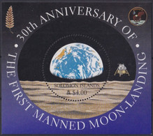 F-EX32959 SOLOMON IS MNH 1999 SPACE COSMOS MANNED MOON LANDING EXPLORATION. - Oceania