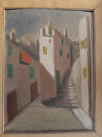 "Paesaggio Urbano" 1940 -Oil, Huile Style Alberto Savinio - Huiles