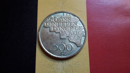 BELGIQUE BAUDOUIN BELLE 500 FRANCS 1980 FR ARGENT/ZILVER/SILBER/SILVER NET ARGENT PUR 3.80€ PRIX DEPART 1 EURO !!! - 500 Franchi