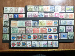 CECOSLOVACCHIA,used  Stamps  (9 Photos) - Colecciones & Series