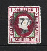 1867 HELIGOLAND 1 SCH. GOLDNER REPRINT WITH FAKE CANCELLATION - Helgoland