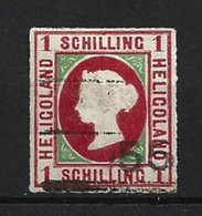 1867 HELIGOLAND 1 SCH. GOLDNER REPRINT WITH FAKE CANCELLATION - Héligoland