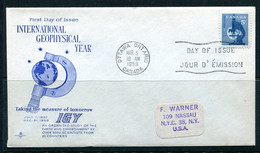 Canada 1958 FDC  Intl Geophysical Year 12699 - Cartas & Documentos