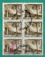 9 Israel 1971-73 Yvert 537 X 6 Usados  TT:  Paisajes - Oblitérés (sans Tabs)