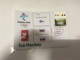 (2 H 54) (Australia) China Beijing Winter Olympic Games - Men Ice-Hockey Medals - Hiver 2022 : Pékin