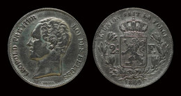 Belgium Leopold I 2 1/2 Frank 1849 Small Head - 2 ½ Frank