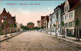 ! Alte Ansichtskarte Darkehmen , Lindenstraße, 1915, Feldpost, Ostpreußen - Ostpreussen