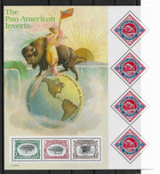 US 2001, Pan-American Invert Sheet Of 7, Scott # 3505, VF MNH** - Feuilles Complètes