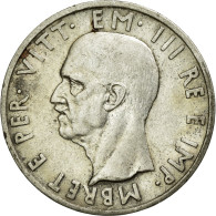 Monnaie, Albania, Vittorio Emanuele III, 5 Lek, 1939, Rome, TTB+, Argent, KM:33 - Albanien