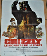 Affiche Originale Film Horreur Grizzly 1976 Format 60 X 78cm - Affiches & Posters