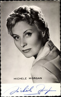 CPA Schauspielerin Michele Morgan, Portrait, Autogramm - Actors